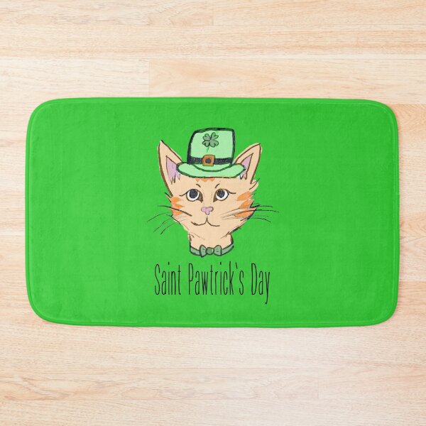 Item preview, Happy Saint Pawtrick's Day Saint Patrick's Cat Gifts designed and sold by Laugh-Lines.