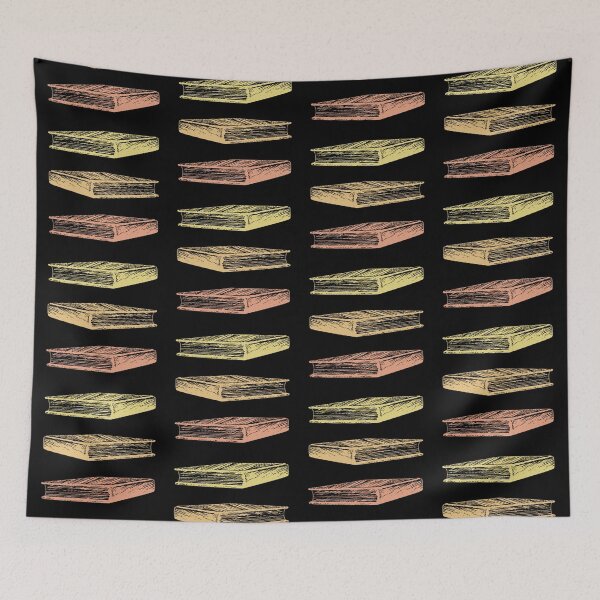Item preview, Books sketch colorful books pattern designed and sold by Szkicerka.