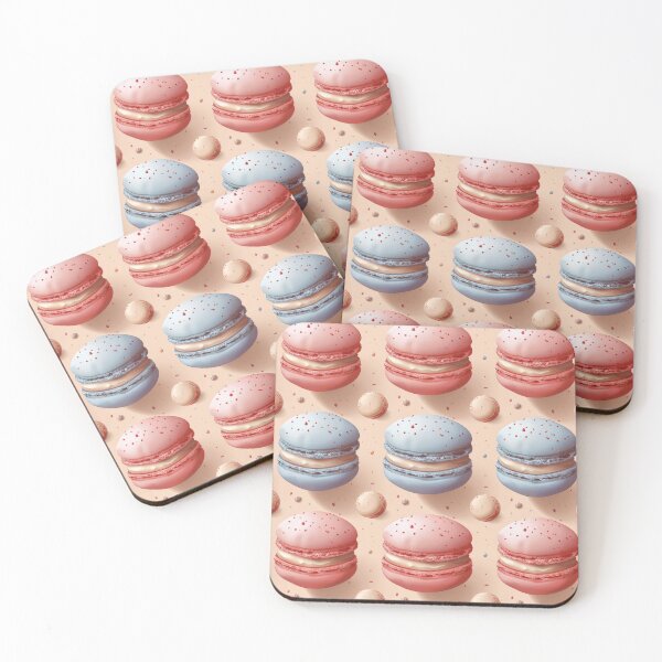 Item preview, Delectable Macarons with Sprinkles Confection - blue and pink - food designed and sold by PICbyFemke.