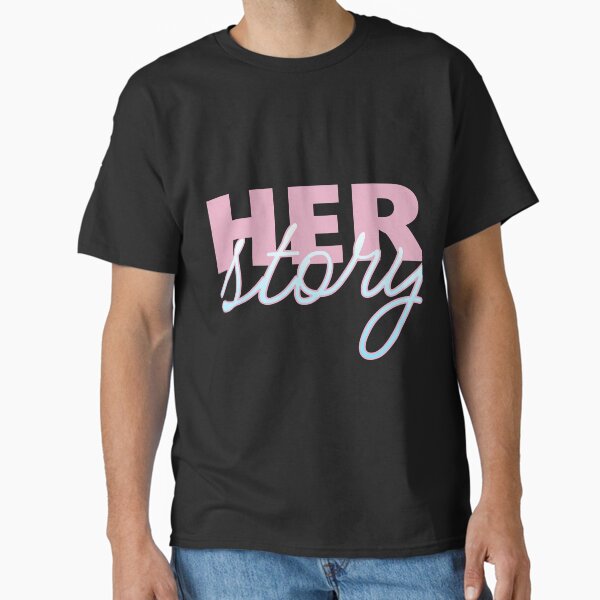 Vista previa del artículo con la obra «Bandera del orgullo trans del mes de la historia de las mujeres de Herstory», diseñado y vendido por meldra.