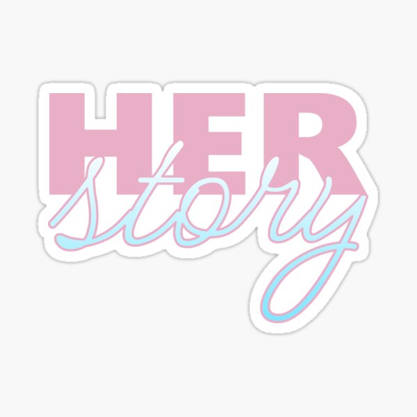 Herstory womens history month trans pride flag Sticker