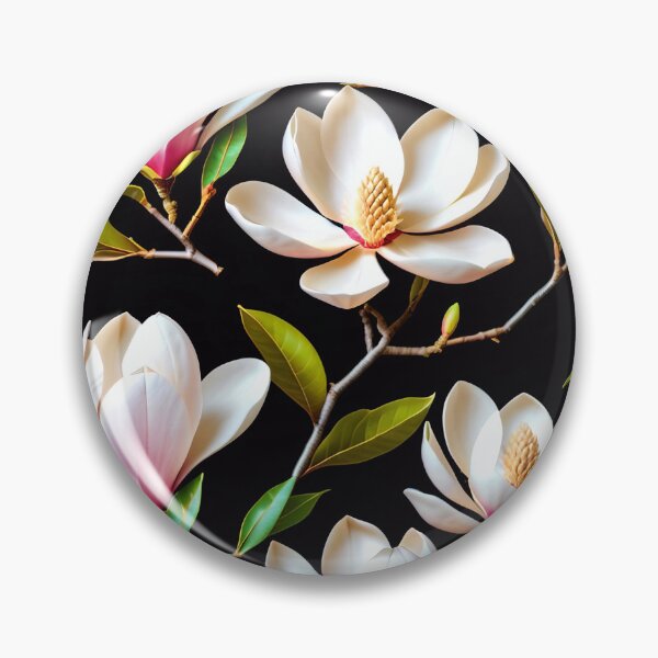 Item preview, Pink Magnolia Flower Pattern designed and sold by TheArtOfPat.