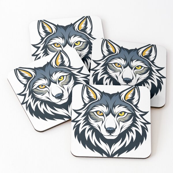 Item preview, Illustration of a Stylized Wolf Head designed and sold by Rostislav Bouda.