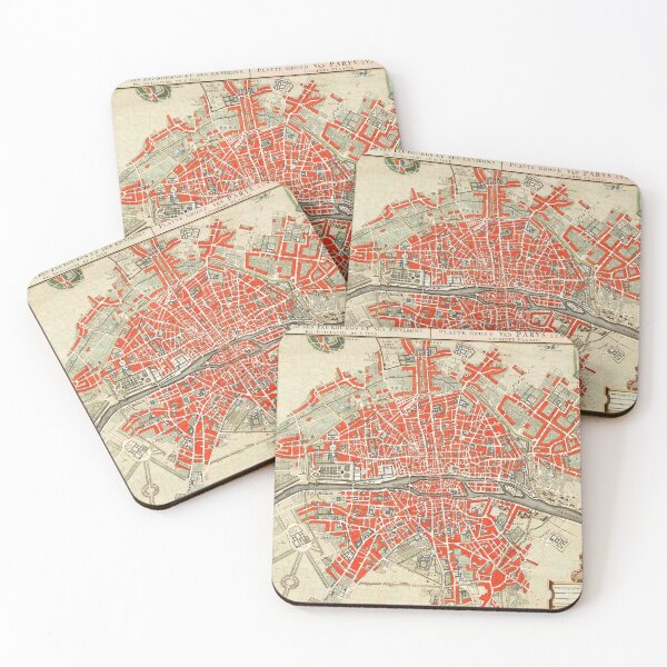 Item preview, Historic Paris: A 1721-1774 Masterpiece Map by Guillaume Delisle designed and sold by tokyojeff.