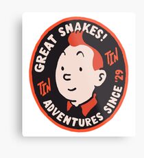 Tintin T-shirt Sticker Metal Print