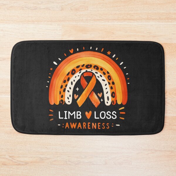 Item preview, Limb Loss Awareness Rainbow Cute Orange Ribbon  designed and sold by HowToCanadian.