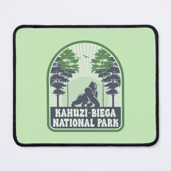Item preview, Kahuzi Biega National Park Vintage Gorilla Design designed and sold by CynthiaGraphics.
