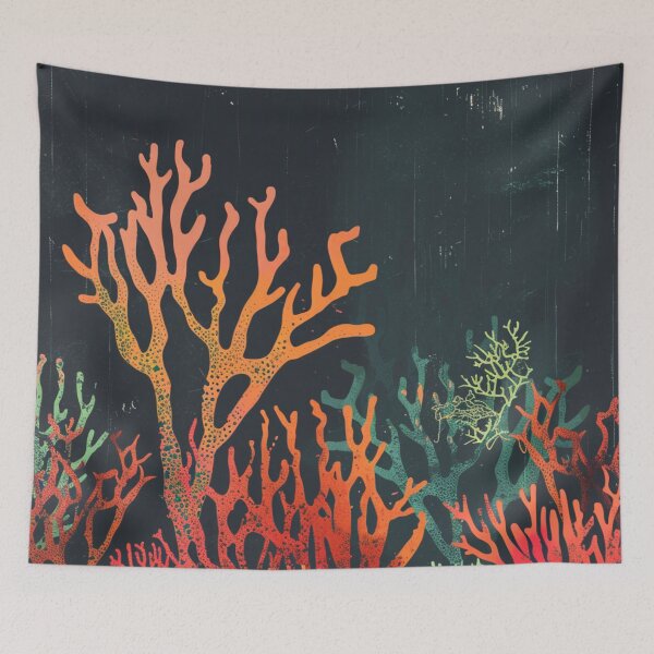 Item preview, Corals aquatic life print  designed and sold by Wildflow Creations.