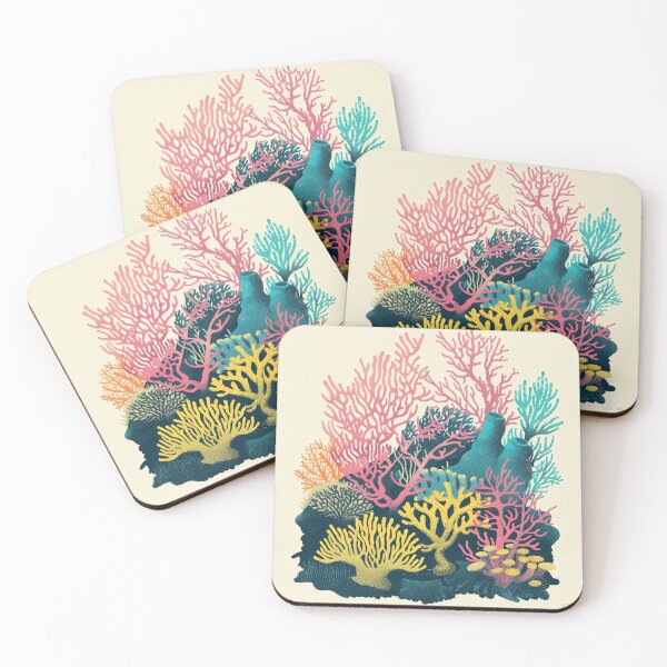 Item preview, Coral reef aquatic life print  designed and sold by Wildflow Creations.