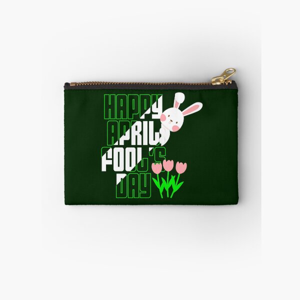 Item preview, Happy April Fools Day, 1st April, rabbit, tulips designed and sold by Cerulean-Shop.