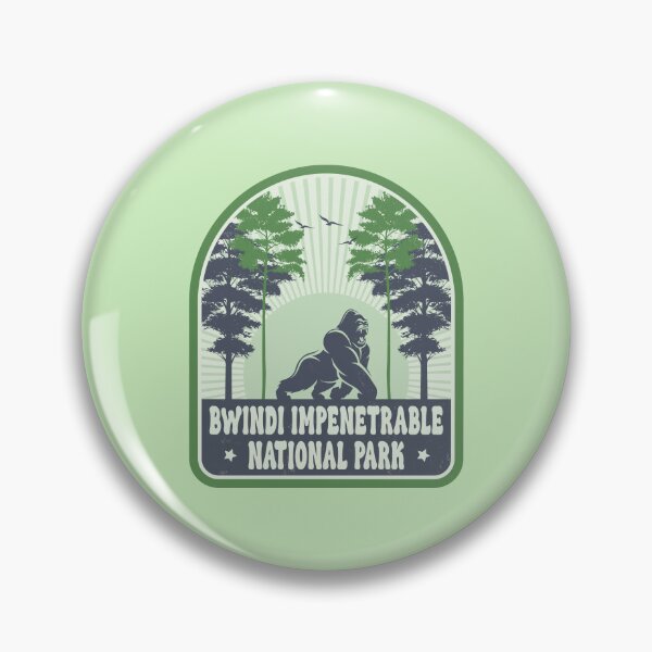 Item preview, Bwindi Impenetrable National Park Vintage Gorilla Design designed and sold by CynthiaGraphics.