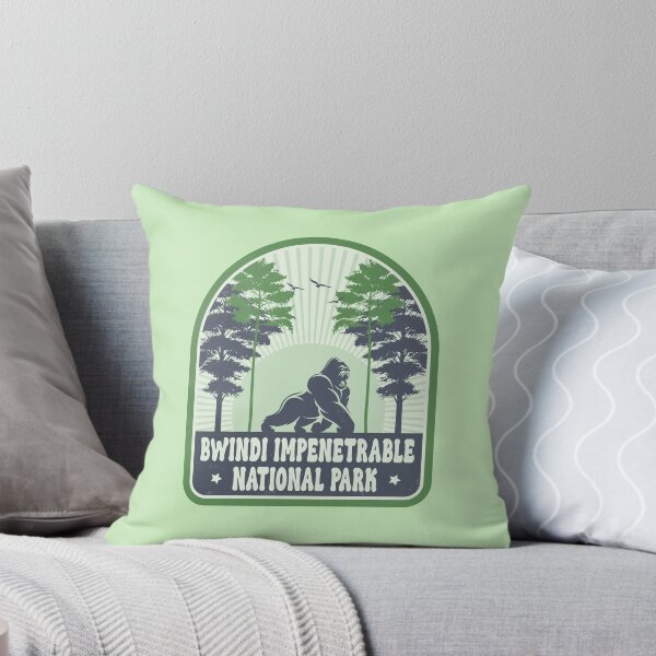 Item preview, Bwindi Impenetrable National Park Vintage Gorilla Design designed and sold by CynthiaGraphics.
