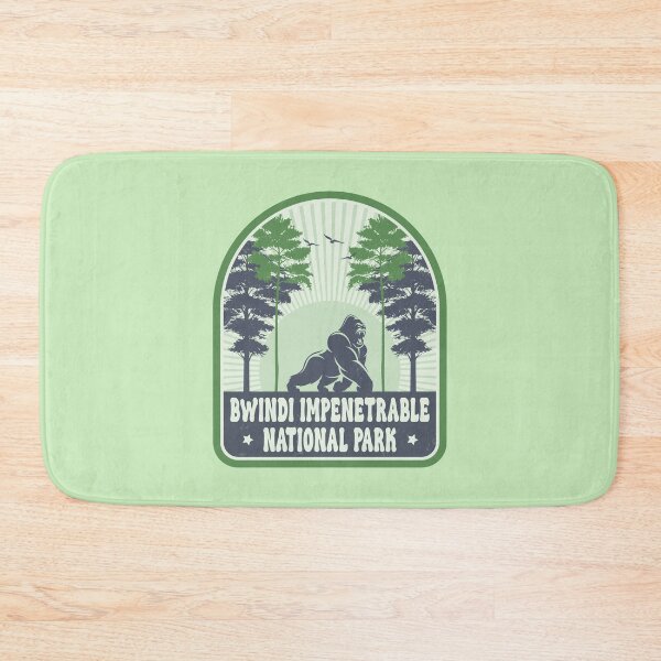 Item preview, Bwindi Impenetrable National Park Vintage Gorilla Design designed and sold by CynthiaGraphics.