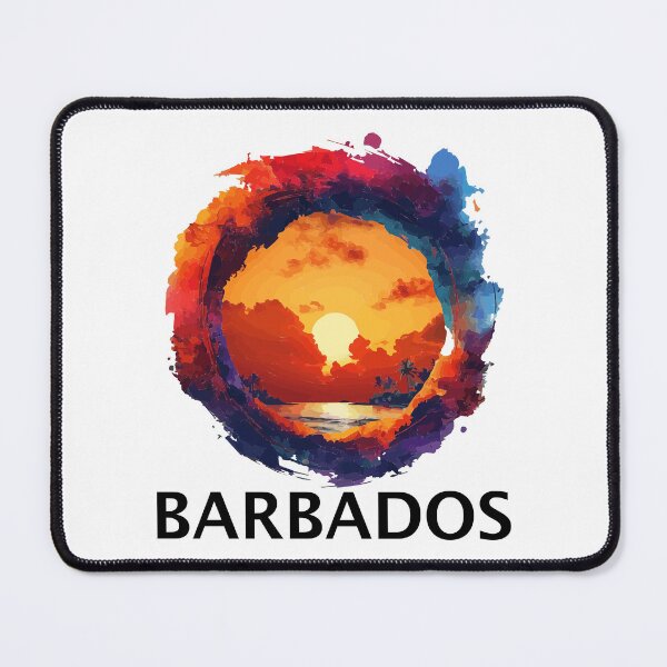 Item preview, Barbados Sunset (with Black Lettering) designed and sold by VelvetRoom.