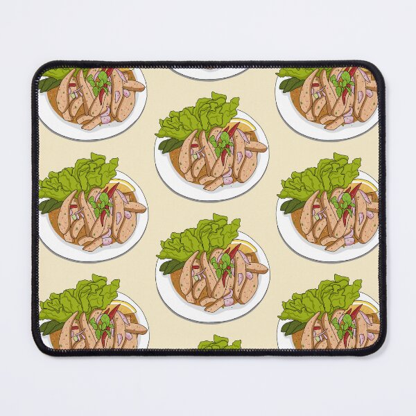 Item preview, Spicy thai grilled pork salad called "Nam Tok Moo". Popular thai food menu. designed and sold by olivepine69.