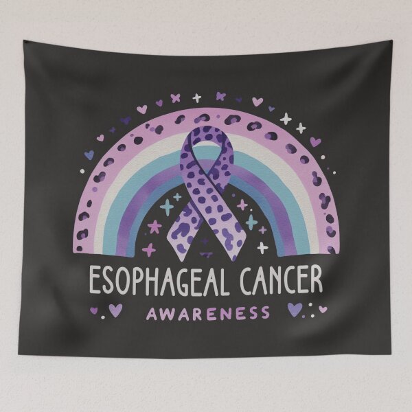 Item preview, Esophageal Cancer Awareness Rainbow Ribbon designed and sold by HowToCanadian.