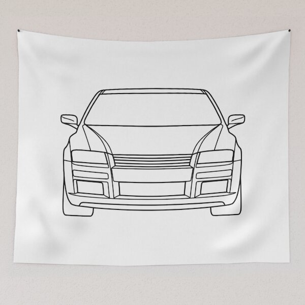 Item preview, Fiat Stilo detailed black lined art designed and sold by EdimDesign.
