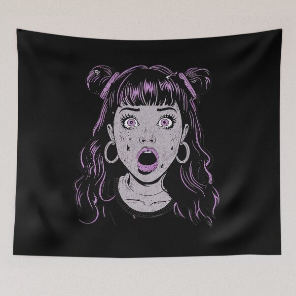 Item preview, Grunge Horror Girl Illustration designed and sold by RuyaFab.