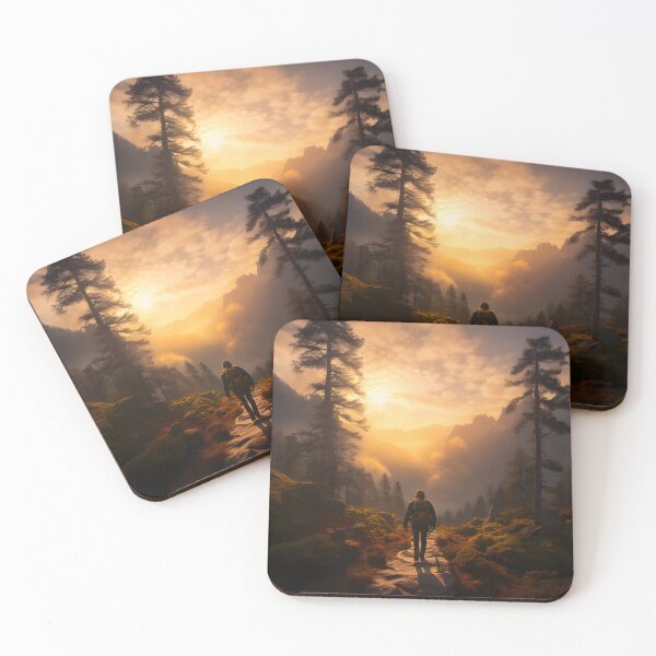 Item preview, Hiking in Solitude: A Journey Through the Misty Forest designed and sold by Shirtastically.