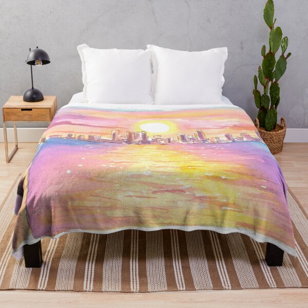 Item preview, Saint Petersburg Florida Skyline in Golden Sunset designed and sold by artshop77.