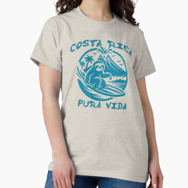 Item preview, Costa Rica Sloth Central America Rain Forest Vacation Tourist t Shirt  designed and sold by Sowndowntshirts.