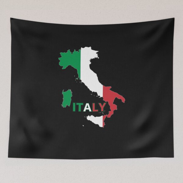 Item preview, Italy Flag Map designed and sold by AnimalsDH305.