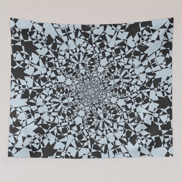 Item preview, Kaleidoscope. Black Symmetrical Geometry. designed and sold by GiveMeMood.