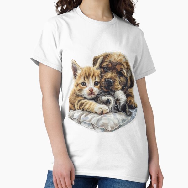 Item preview, Kitten and Puppy Friendship Bond designed and sold by HubbyDesignz.