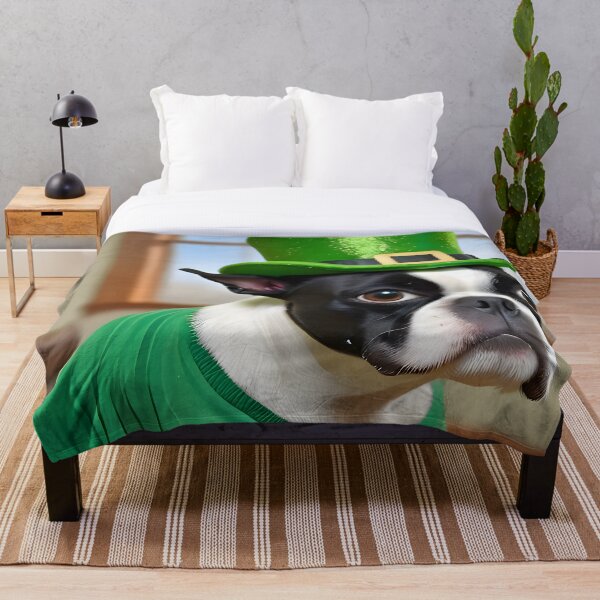 Item preview, St. Patrick's Day Boston Terrier Puppy... My Favorite designed and sold by Hall-O-Gram.