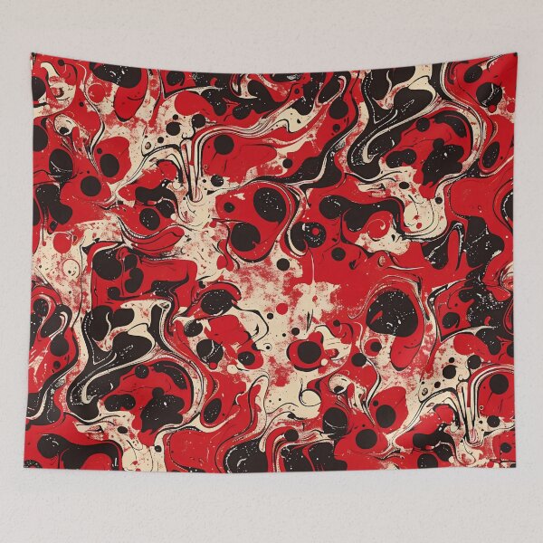 Item preview, Abstract Acid Wash Pattern - Red Velvet Escape  designed and sold by JD72shirtshop.