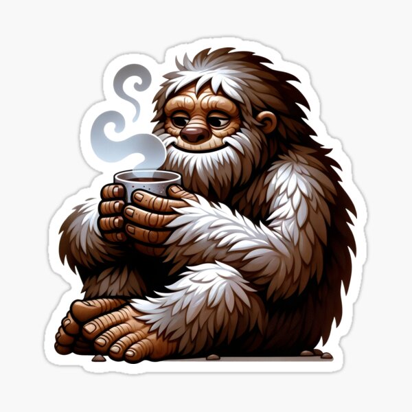 Item preview, Friendly Bigfoot Coffee Time designed and sold by Truck Stop One.