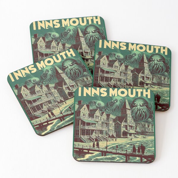 Item preview, CTHULHU MYTHOS INNSMOUTH TRAVEL ADVERTISEMENT designed and sold by CinemaObscura.