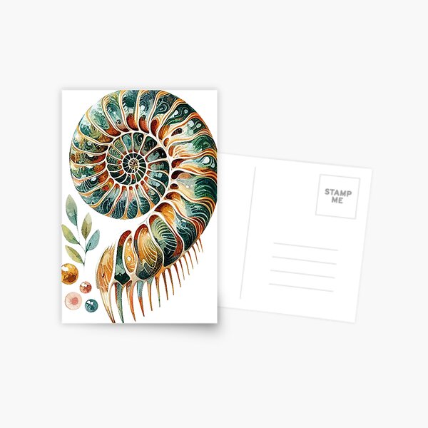 Item preview, Ammonite Watercolour designed and sold by ryanapples2.
