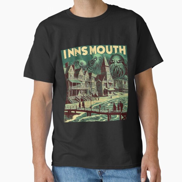 Item preview, CTHULHU MYTHOS INNSMOUTH TRAVEL ADVERTISEMENT designed and sold by CinemaObscura.