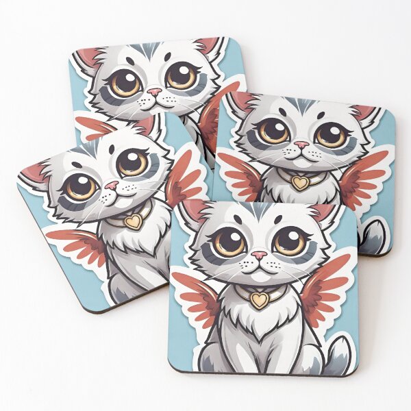 Item preview, Little cat angel designed and sold by Illuminatium.