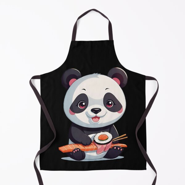 Item preview, Kawaii anime panda eating sushi designed and sold by Tw1nsAIArt.