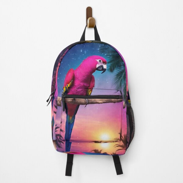 Item preview, Copy of Beautiful parrot and palms at evening, sky fall of stars, exotic vibes designed and sold by Sugar Wisdom .