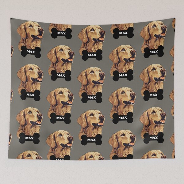 Item preview, Labrador, Golden Retriever, Max, pet love designed and sold by BloomingByL.