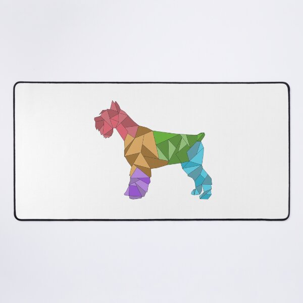 Item preview, SCHNAUZER GEOMETRIC colorful designed and sold by hemp3x.