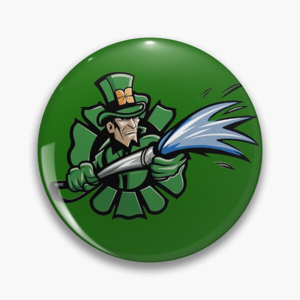 Artikelvorschau, Irischer Feuerwehrmann, St. Patricks Day, vierblättriges Kleeblatt, Feuerwehrmann, Feuerwehrschlauch, Wasser entworfen und verkauft von Cr320.