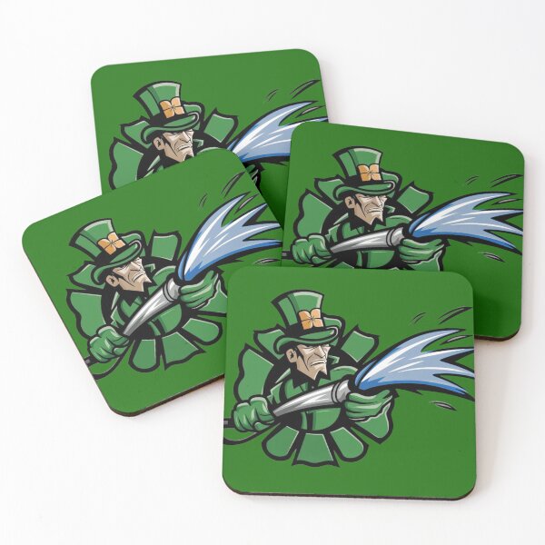 Item preview, Irish Firefighter St Patricks Day Four Leaf Clover Fireman Firehose Water designed and sold by Cr320.