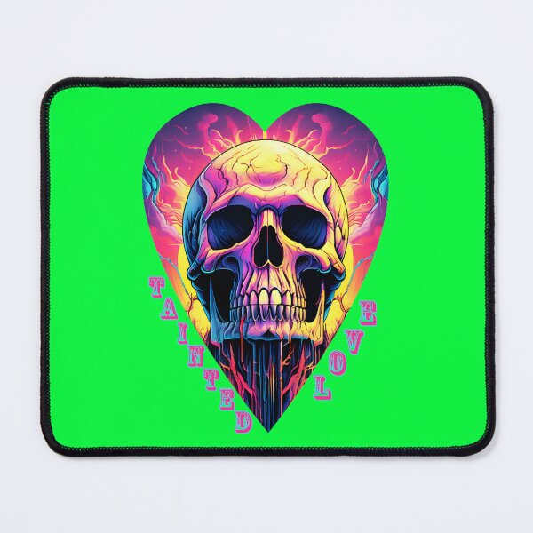 Item preview, Tainted Love Vibrant Skull in Heart Frame designed and sold by Rogue Wizard.