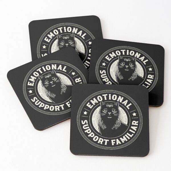 Item preview, Emotional Support Familiar Black Cat by Tobe Fonseca designed and sold by Tobe Fonseca®.