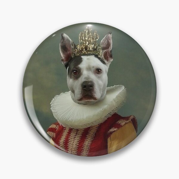 Item preview, Portrait of a Pit Bull Dog in Medieval Royal Dress designed and sold by GAGGAofficial.
