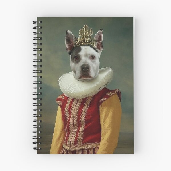 Item preview, Portrait of a Pit Bull Dog in Medieval Royal Dress designed and sold by GAGGAofficial.