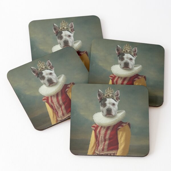 Item preview, Portrait of a Pit Bull Dog in Medieval Royal Dress designed and sold by GAGGAofficial.