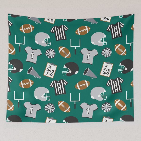 Item preview, Football Gear Kids Black White Green Sports designed and sold by SamAnnDesigns.