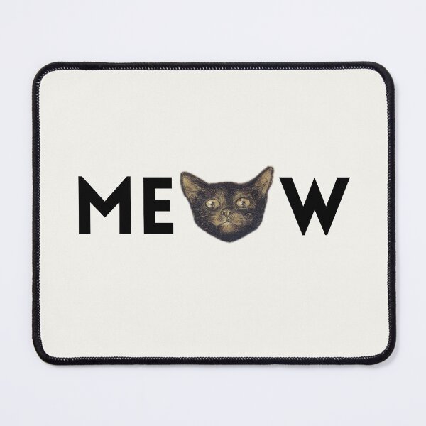 Item preview, Meow by black cat funny gifts for cat lovers - off white version designed and sold by alczar.