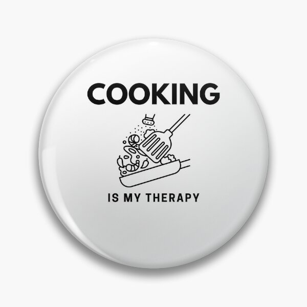Item preview, “Cooking is my Therapy” handmade creative leisure activities. designed and sold by DamiCrea82.