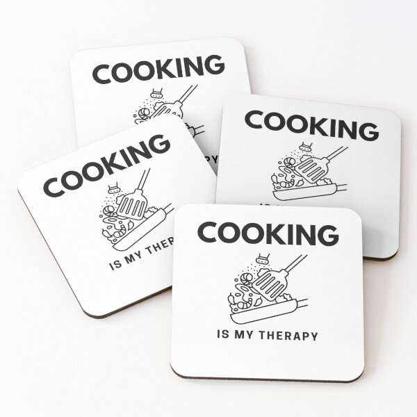 Item preview, “Cooking is my Therapy” handmade creative leisure activities. designed and sold by DamiCrea82.